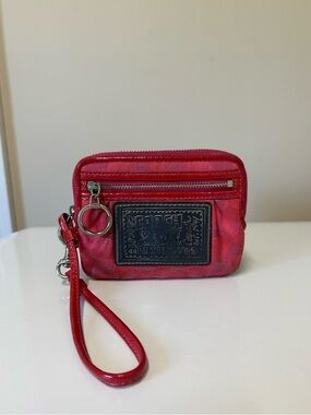 Coach Poppy Signature Wristlet Wallet